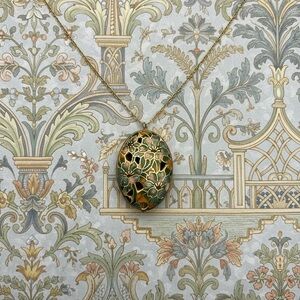 Collar vintage Cloisone Gold necklace stamped 985  18 inches .